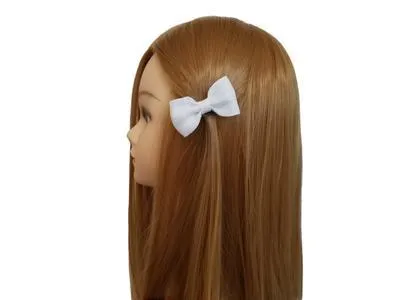 Royal blue 3" Burlap Hair Bow clips