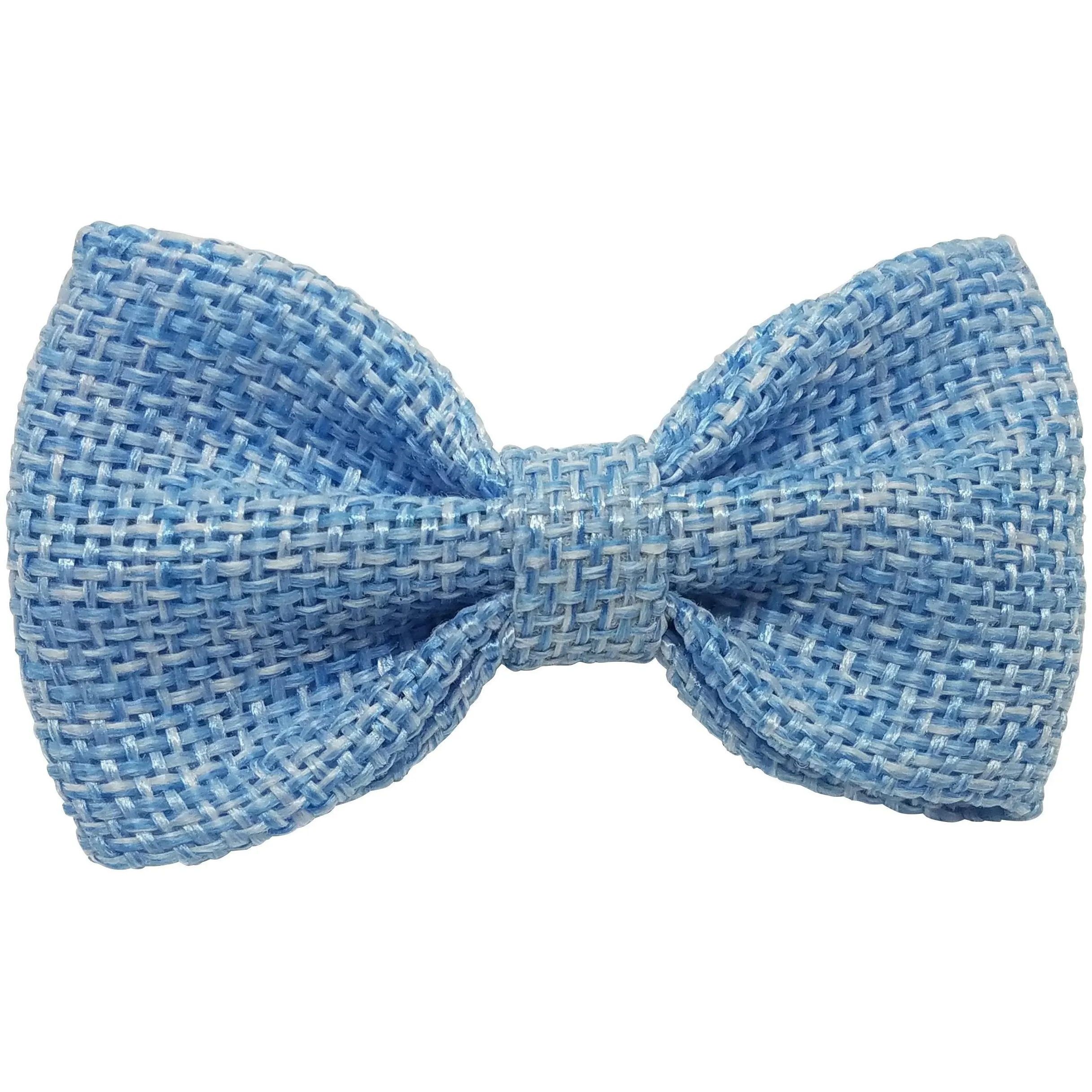 Royal blue 3" Burlap Hair Bow clips