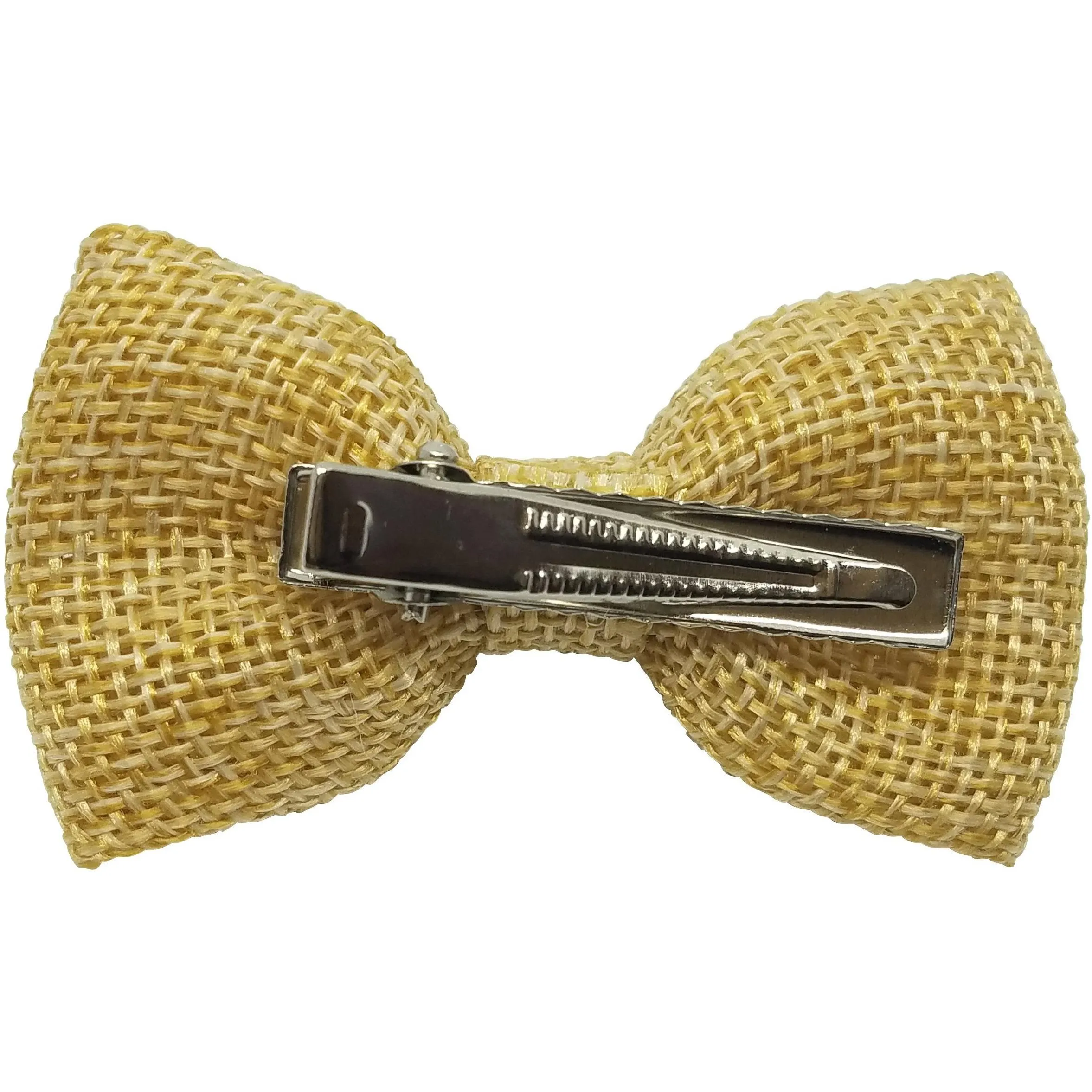 Royal blue 3" Burlap Hair Bow clips