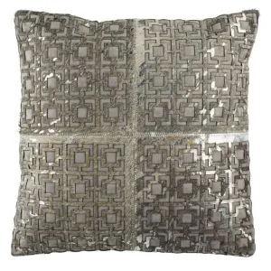 Safavieh Cami Metallic Cowhide 20X20 Pillow , PLS244