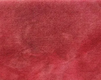 SALMON Hand Dyed YARD Wool Fabric for Wool Applique and Rug Hooking