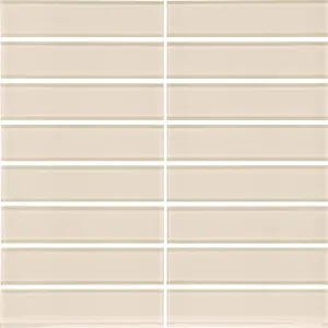 Sand, 1.5" x 6" Stacked - Glass Tile