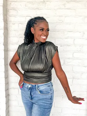 Shine Bright Top Black