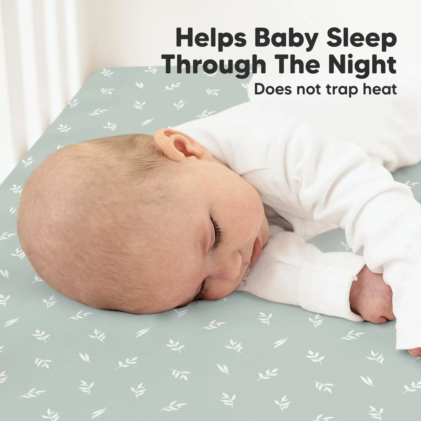 Soothe Fitted Crib Sheet (Prairie)