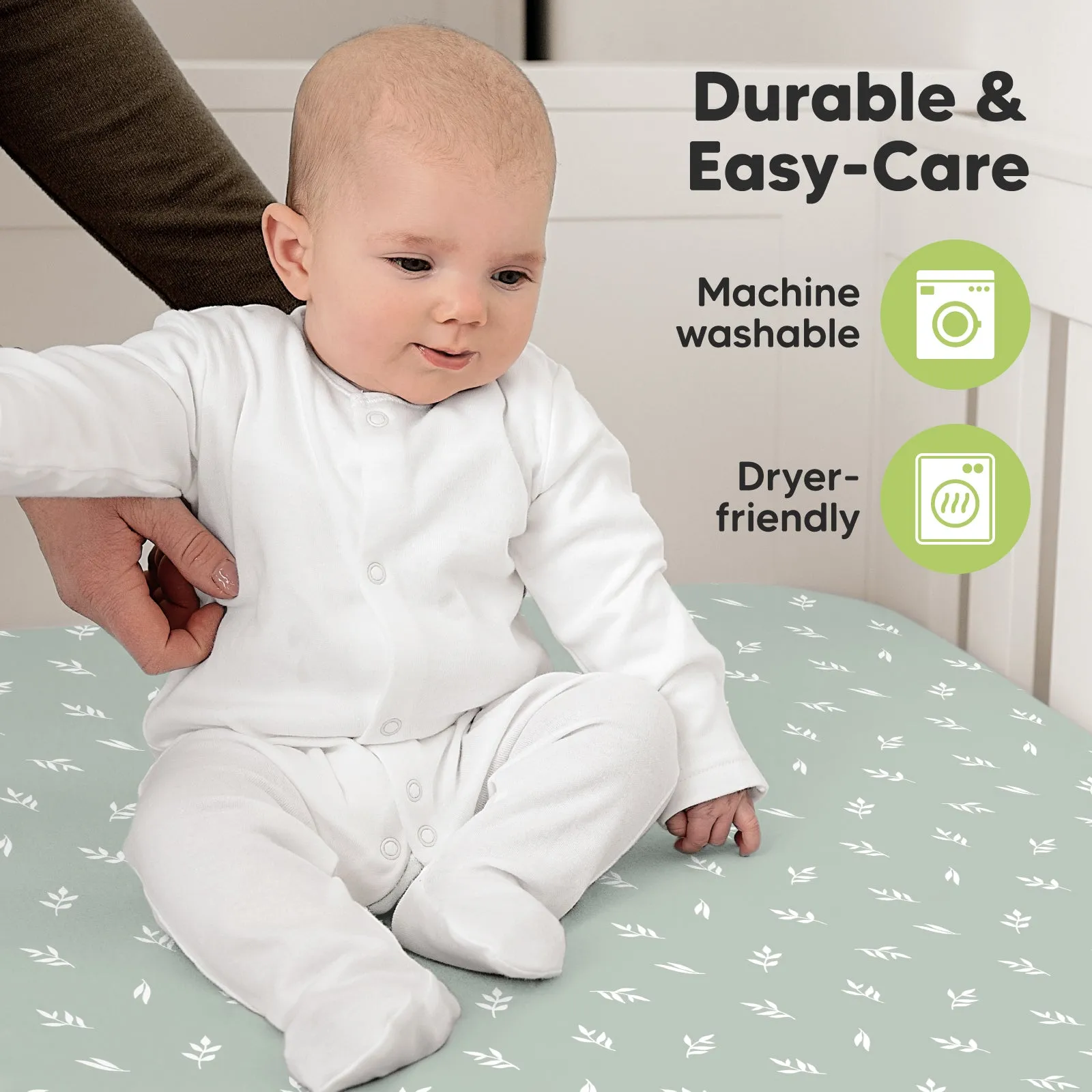Soothe Fitted Crib Sheet (Prairie)