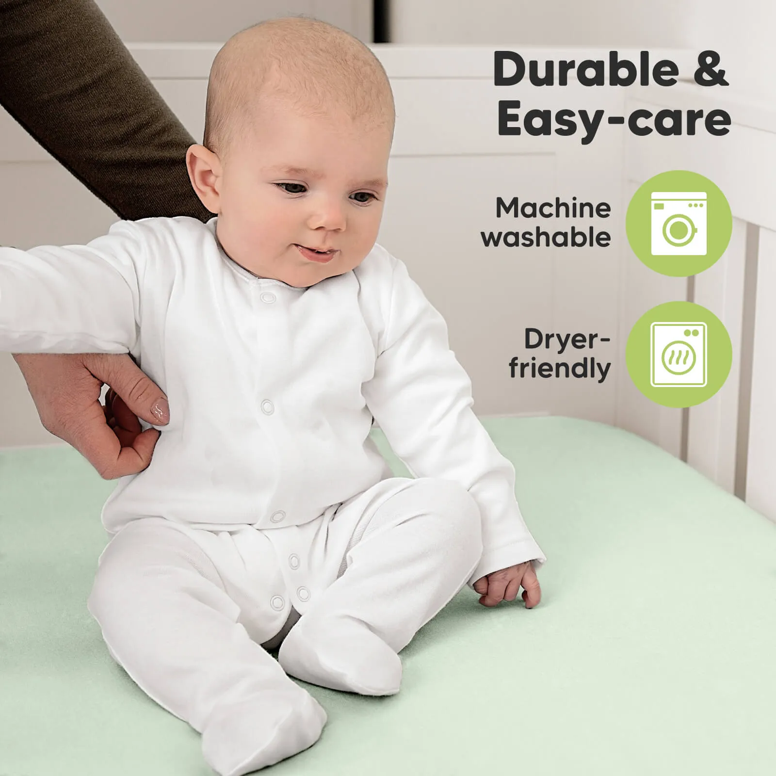 Soothe Fitted Crib Sheet (Wildflowers)