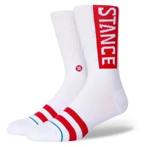 Stance Socks OG Crew - White/Red