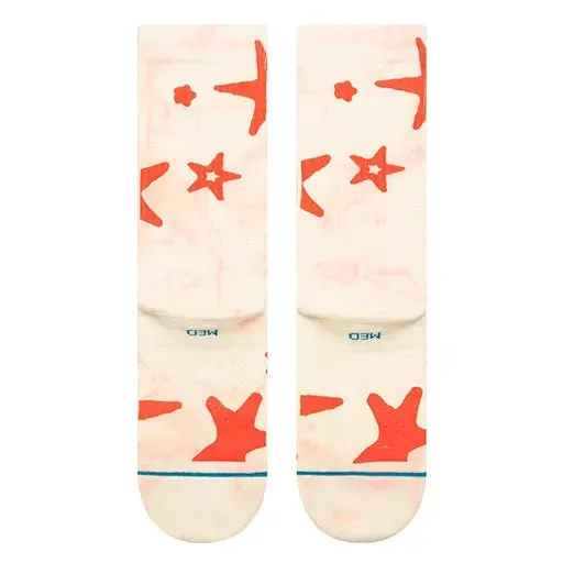 Stance Socks Starry Eyed Womens Crew Socks - Cream