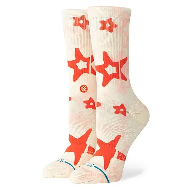 Stance Socks Starry Eyed Womens Crew Socks - Cream