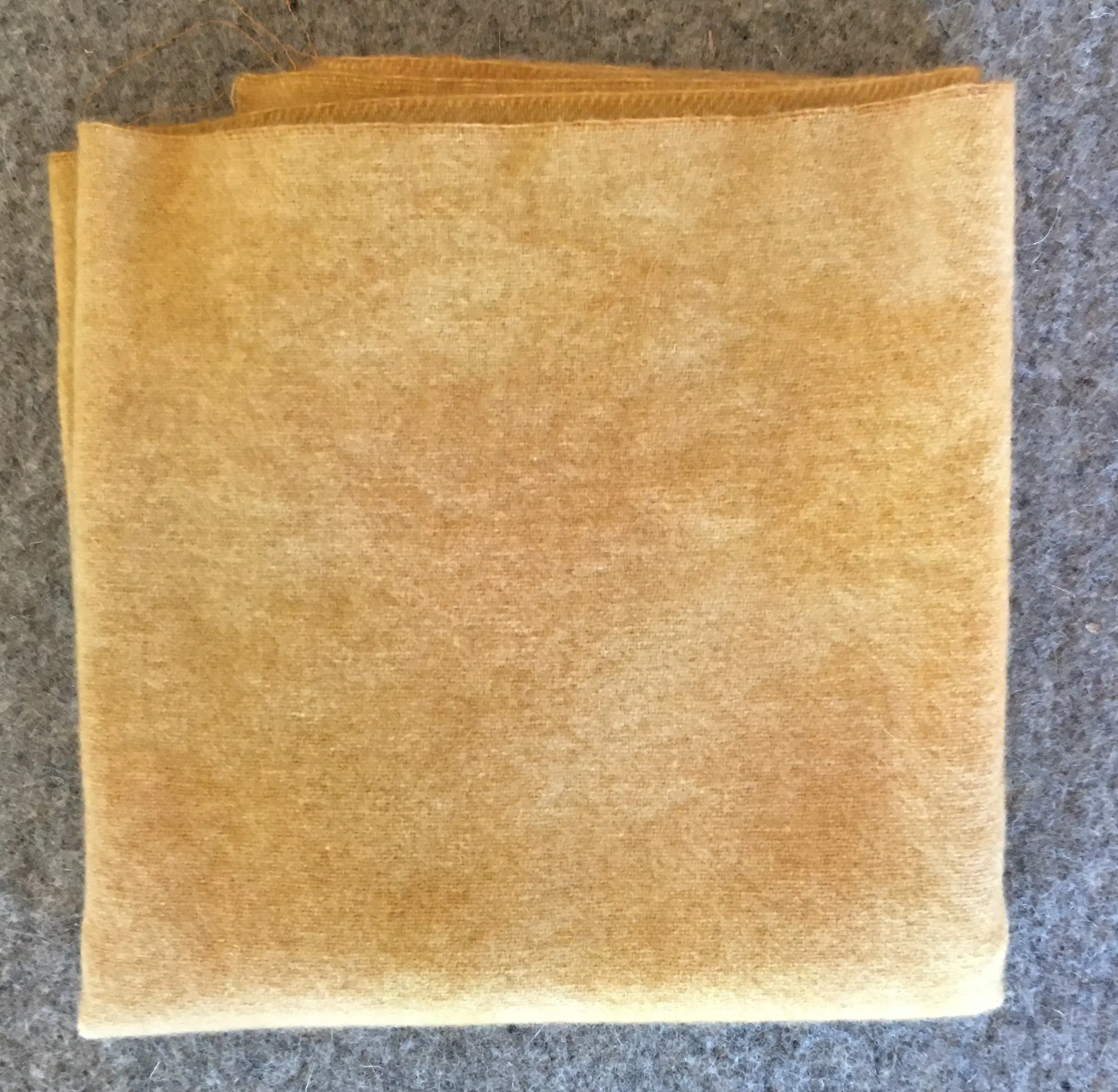 STRAW Hand Dyed Fat EIGHTH Wool Fabric for Wool Applique and Rug Hooking