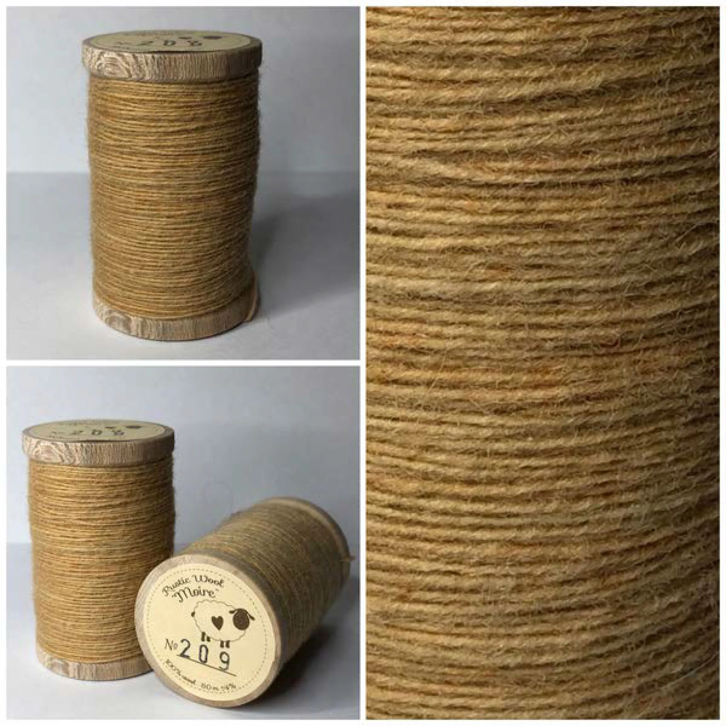 STRAW Hand Dyed Fat EIGHTH Wool Fabric for Wool Applique and Rug Hooking