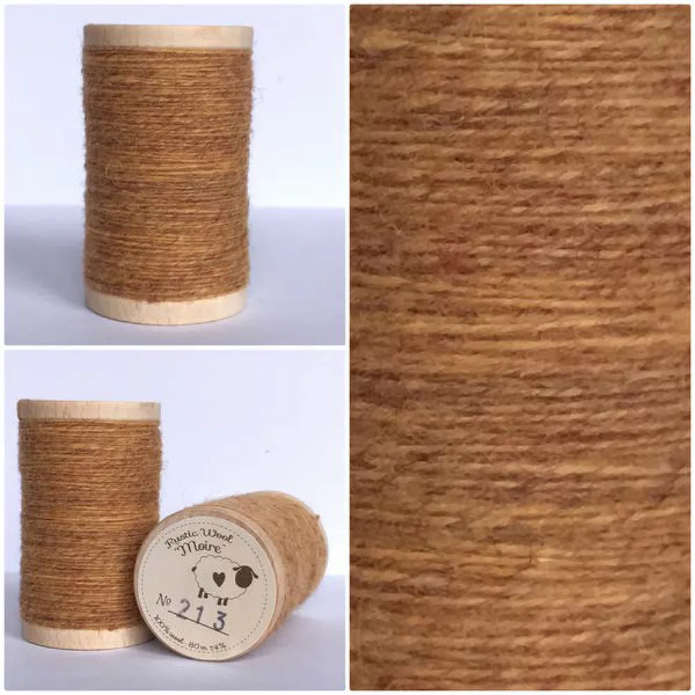 STRAW Hand Dyed Fat EIGHTH Wool Fabric for Wool Applique and Rug Hooking