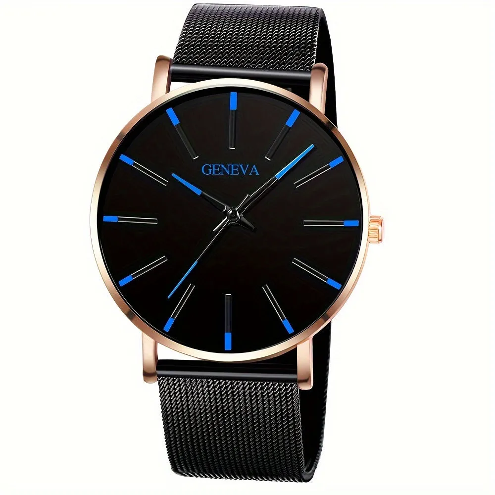 Stylish Mens Quartz Watch  Perfect Gift for Fashionable Men