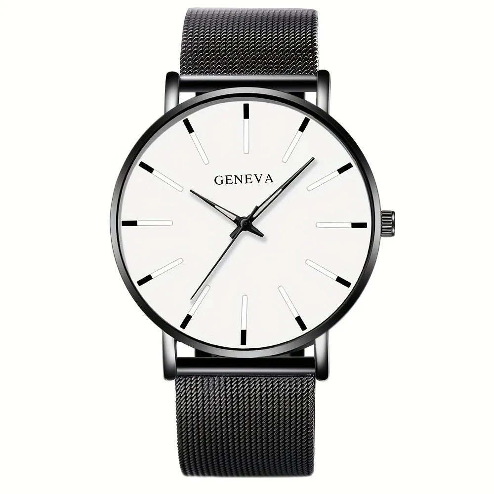 Stylish Mens Quartz Watch  Perfect Gift for Fashionable Men