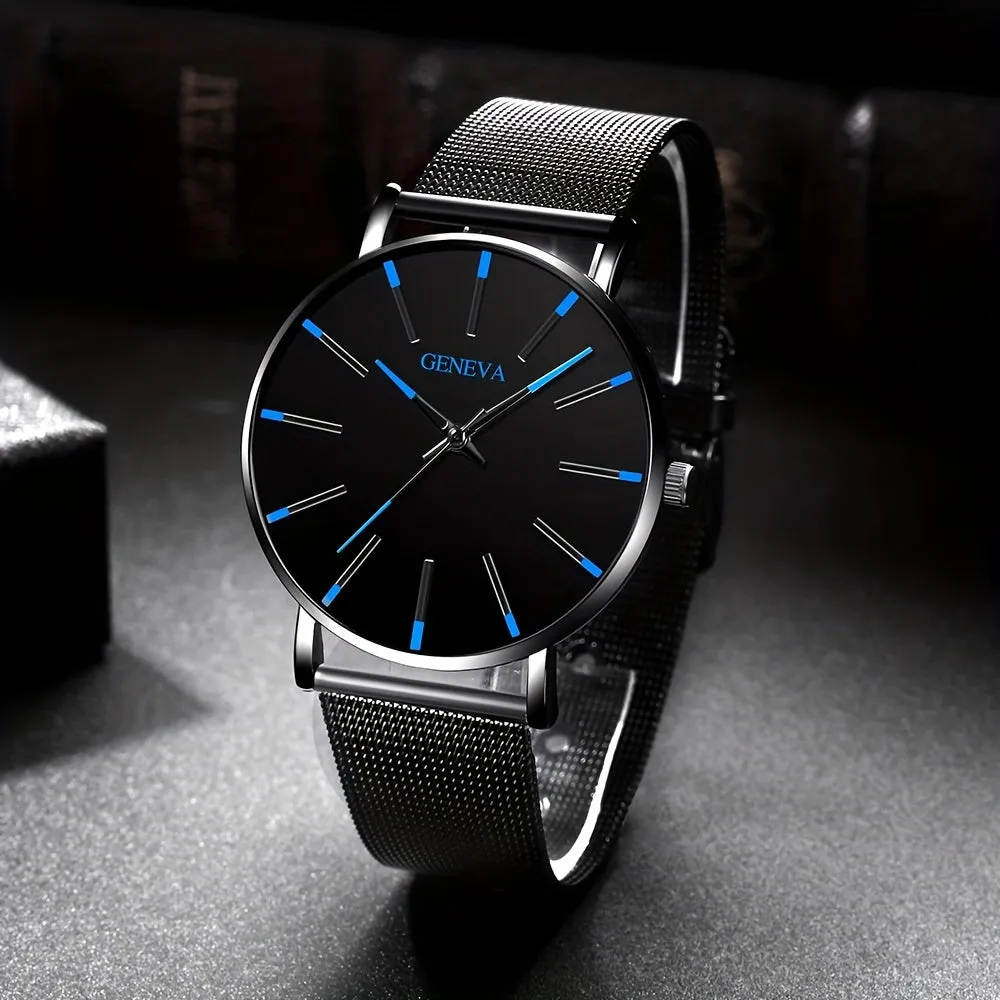 Stylish Mens Quartz Watch  Perfect Gift for Fashionable Men