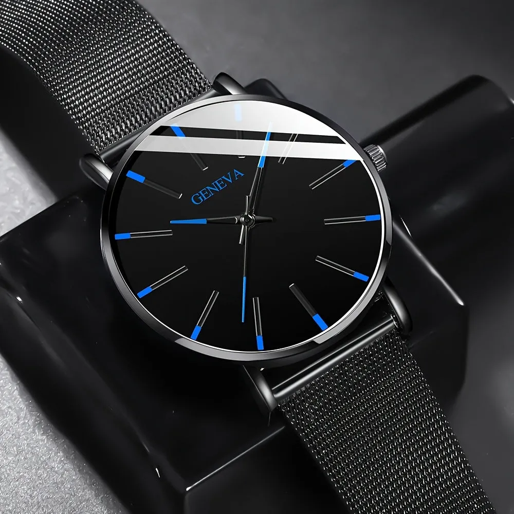 Stylish Mens Quartz Watch  Perfect Gift for Fashionable Men