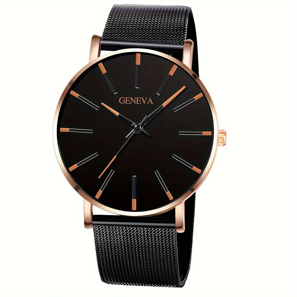 Stylish Mens Quartz Watch  Perfect Gift for Fashionable Men