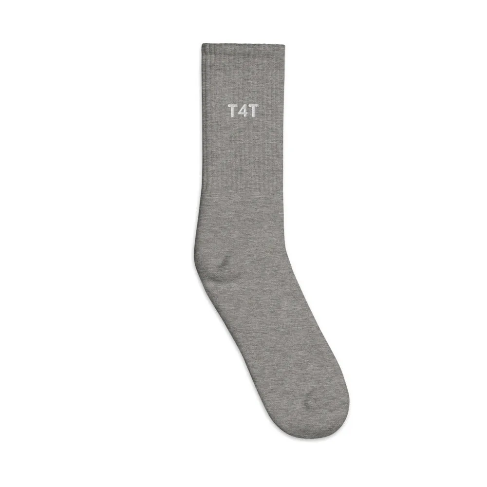 T4T Embroidered Socks