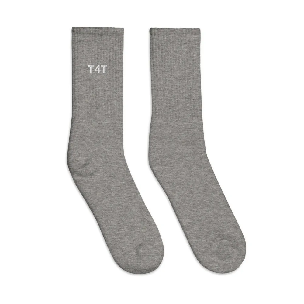 T4T Embroidered Socks