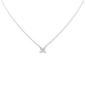 Tiffany Victoria Small Diamond Pendant On 16" Necklace - Platinum