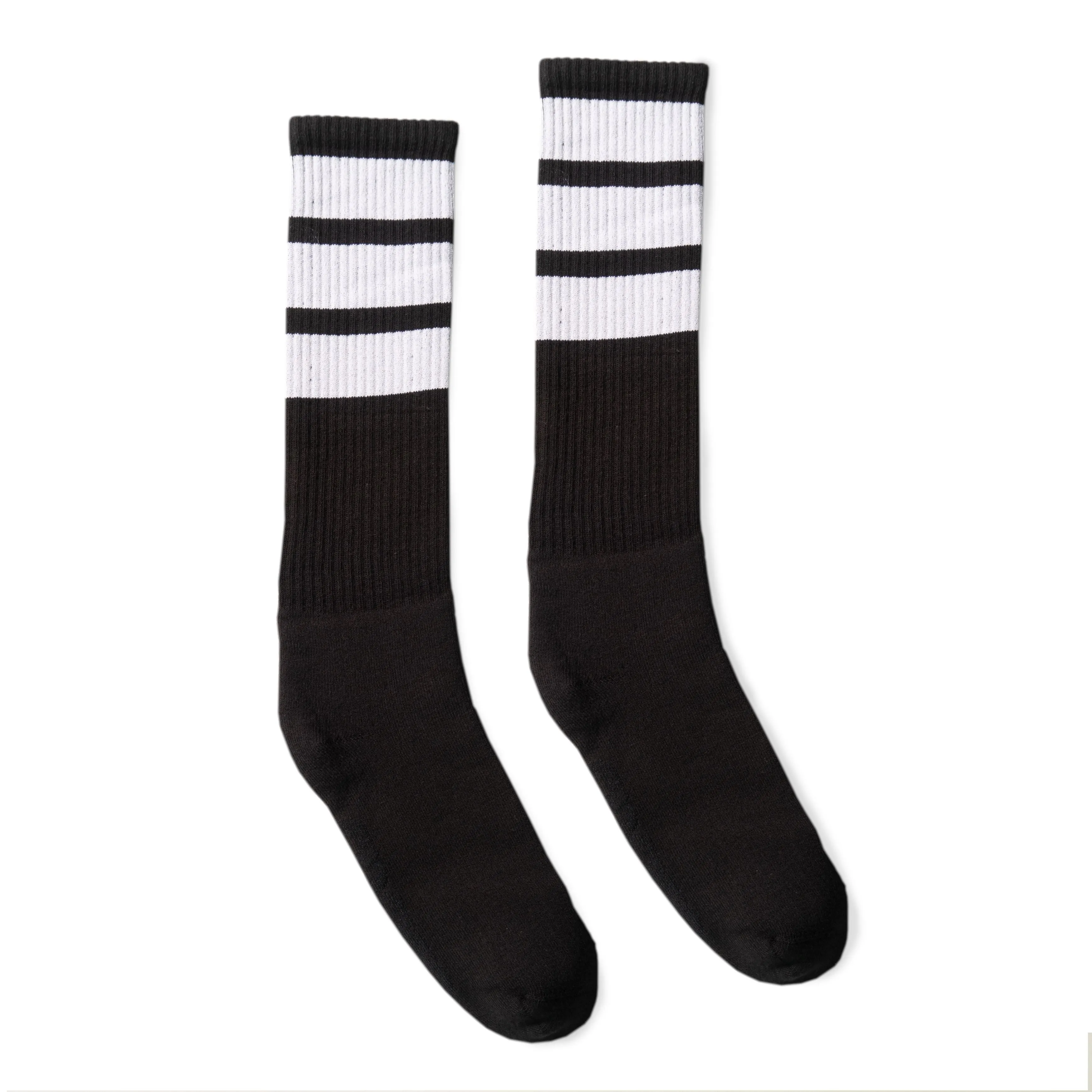 True Knee High Bold Stripes Black | White