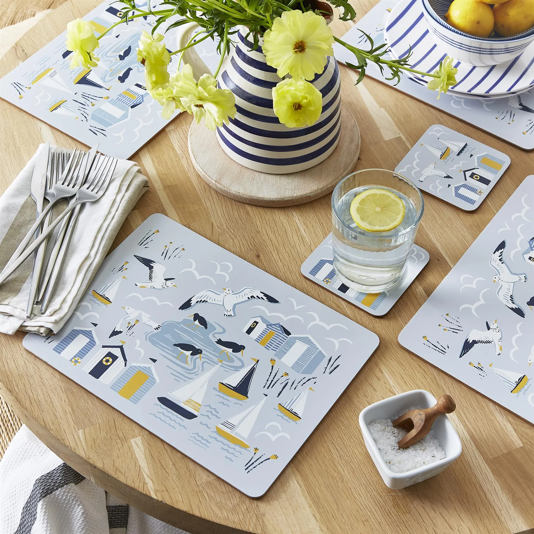 Ulster Weavers Seashore Placemat - 4 Pack One Size in Blue