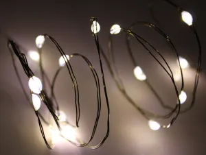 Ultra Thin LED Battery Lights - 18 count - Pure White (Cool White)