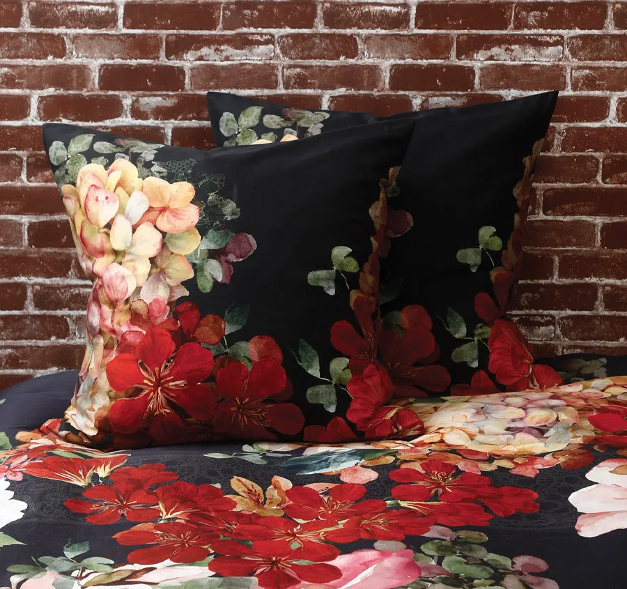Valencia Quilt Cover Set Range Black
