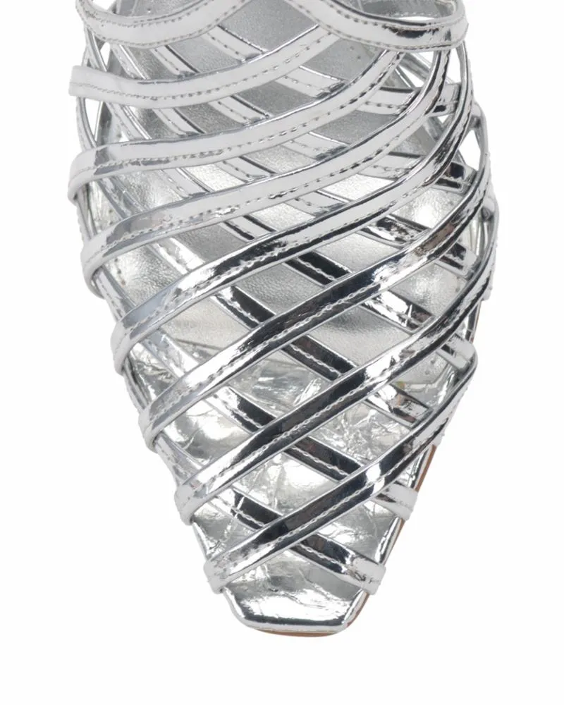 Vince Camuto SCARLA SILVER/CRACKLE FOIL
