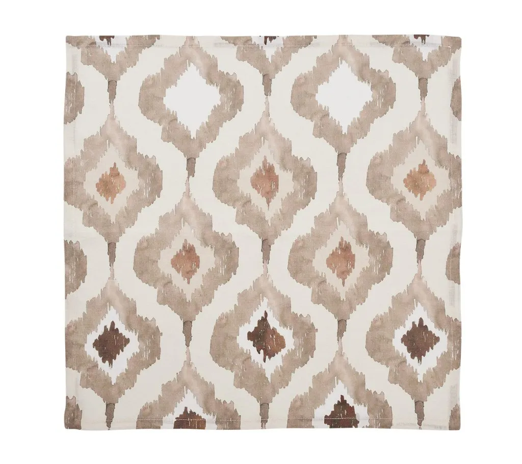Watercolor Ikat Napkins, Set of 4