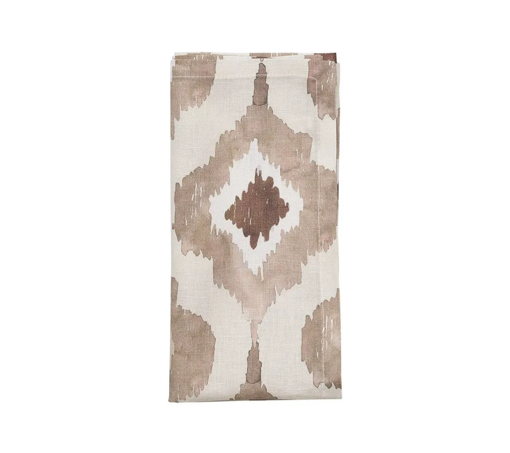 Watercolor Ikat Napkins, Set of 4