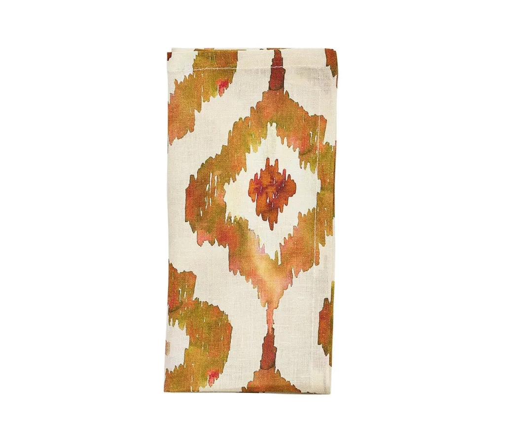 Watercolor Ikat Napkins, Set of 4