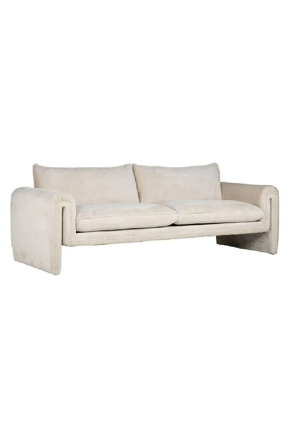 White Chenille Modern Sofa | OROA Sandro
