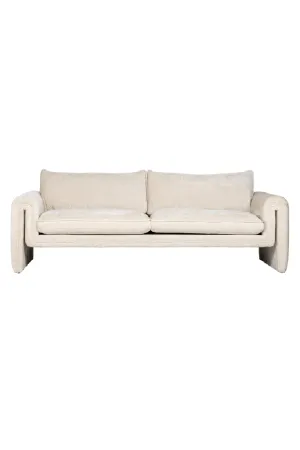 White Chenille Modern Sofa | OROA Sandro