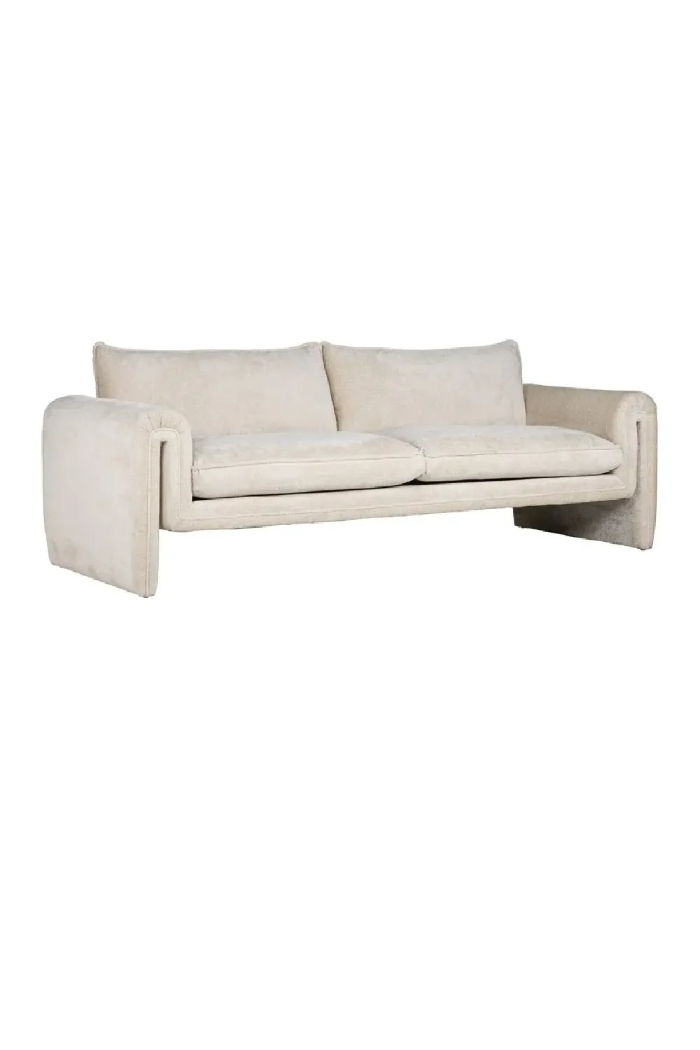 White Chenille Modern Sofa | OROA Sandro