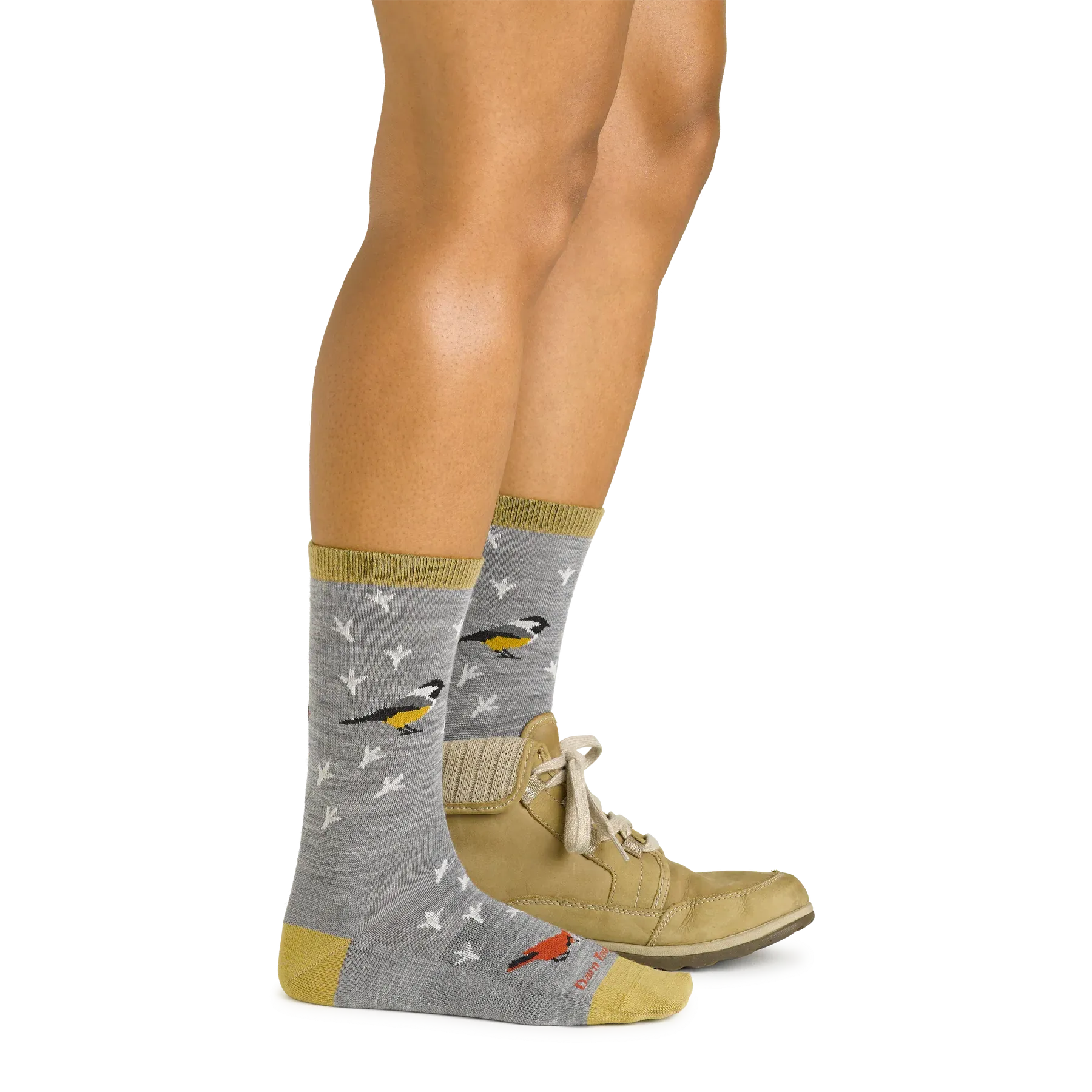 Women's Crew Twitterpated Lightweight Lifestyle Socks (Gray)