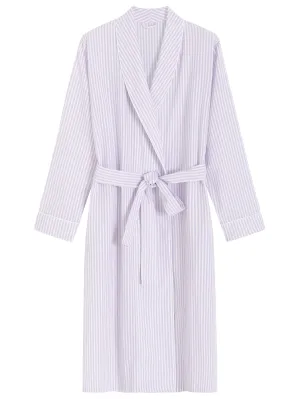 Women's Seersucker Robe Cotton Bathrobe with Pockets