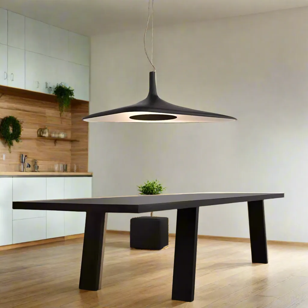 Wooden Twist Italian Modern Designer Nordic Irregular Restaurant LED Chandelier Hanging Ceiling Lamp ( Black )