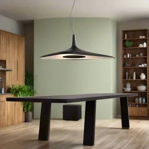 Wooden Twist Italian Modern Designer Nordic Irregular Restaurant LED Chandelier Hanging Ceiling Lamp ( Black )