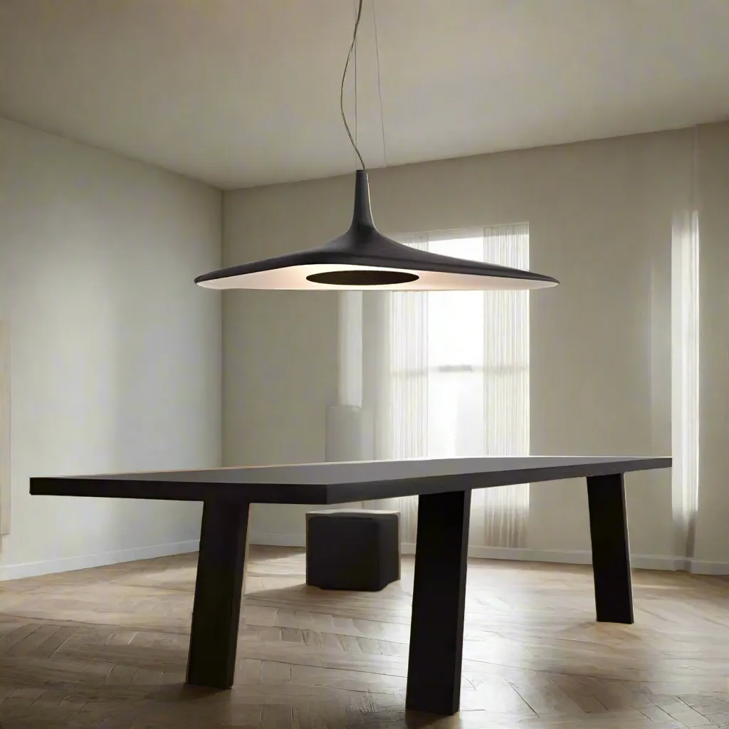 Wooden Twist Italian Modern Designer Nordic Irregular Restaurant LED Chandelier Hanging Ceiling Lamp ( Black )