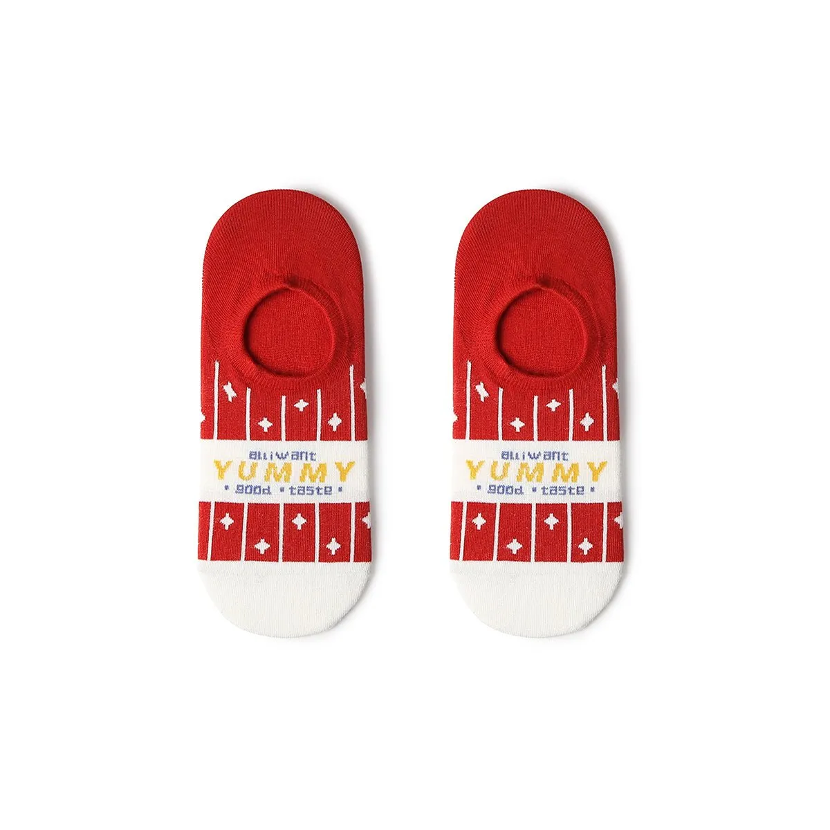 Yummy Food Lightweight Invisible Summer Women 5pcs Ankle Socks Set