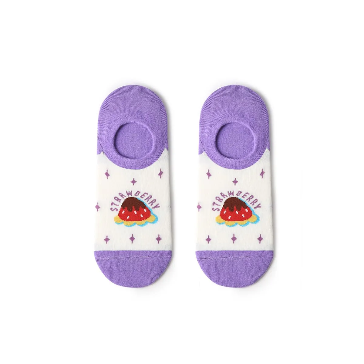 Yummy Food Lightweight Invisible Summer Women 5pcs Ankle Socks Set